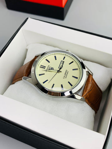 Brown Tag Model With Day & Date Adjustment | Quartz