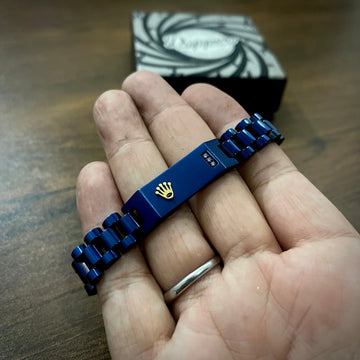 12mm Blue RLX Crown Jubilee Bracelet for Men