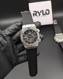 HUB Black Skeleton Dial (Silicon Strap)