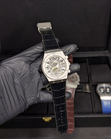 HUB Silver Dial (Leather Strap)