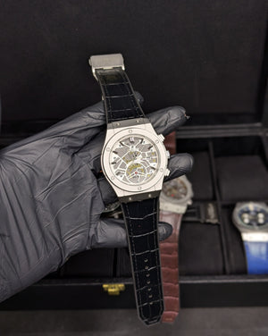 HUB Silver Dial (Leather Strap)