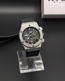 HUB Black Skeleton Dial (Silicon Strap)