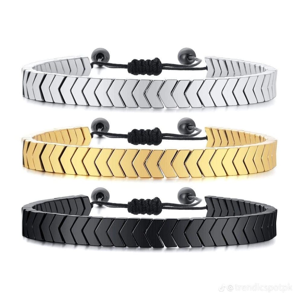 RYLO Hematite Arrows Bracelets