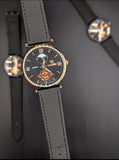 Quartz Roman Numerals Slim Dial Wrist Watch