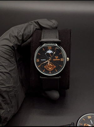 Quartz Roman Numerals Slim Dial Wrist Watch