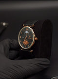 Quartz Roman Numerals Slim Dial Wrist Watch