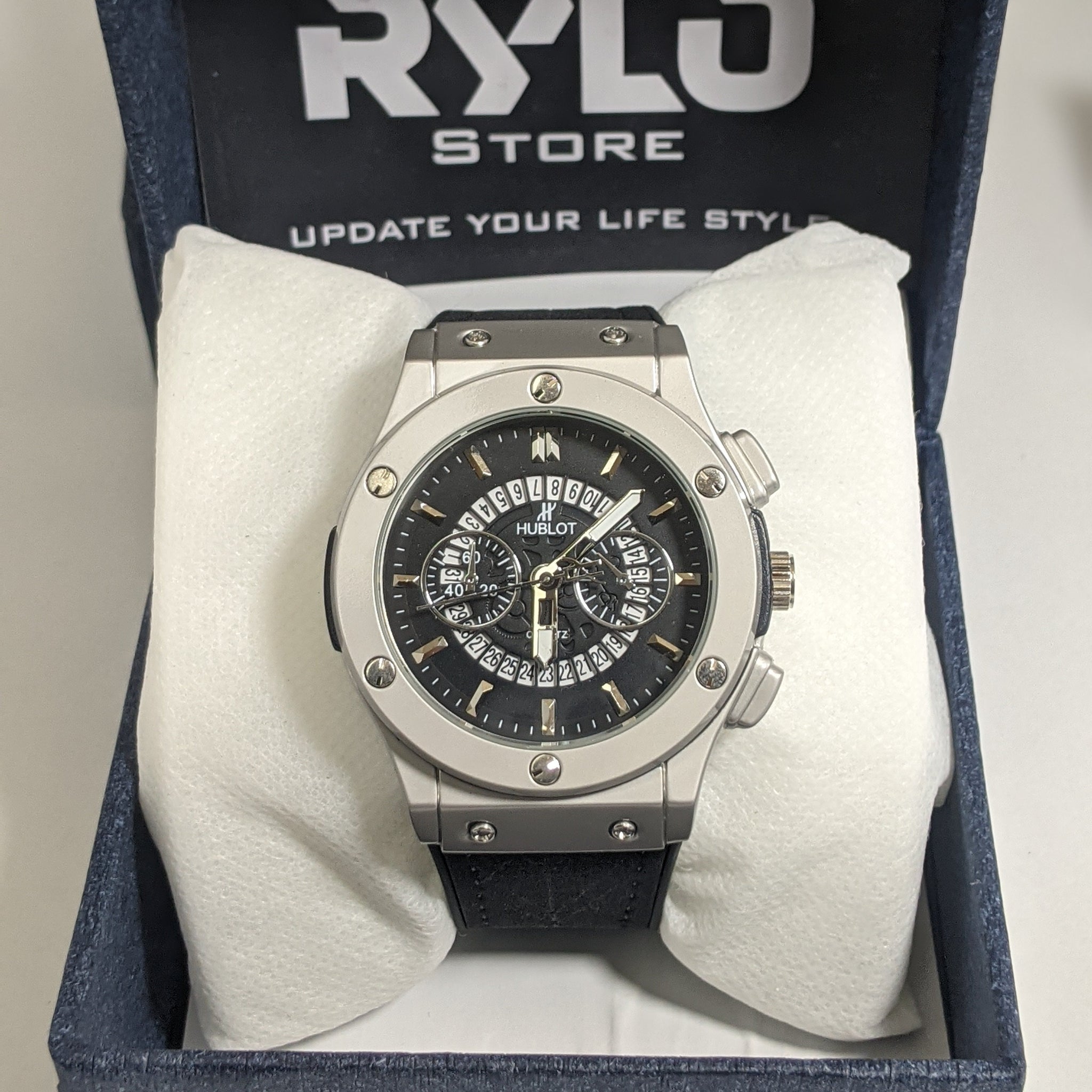 Hublot BigBang Stainless Steel Dial Model  (Silver Black)