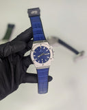 HUB Blue Classic Dial (Leather Strap)