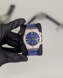 HUB Blue Classic Dial (Leather Strap)