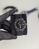 HUB Black Classic Dial (Leather Strap)