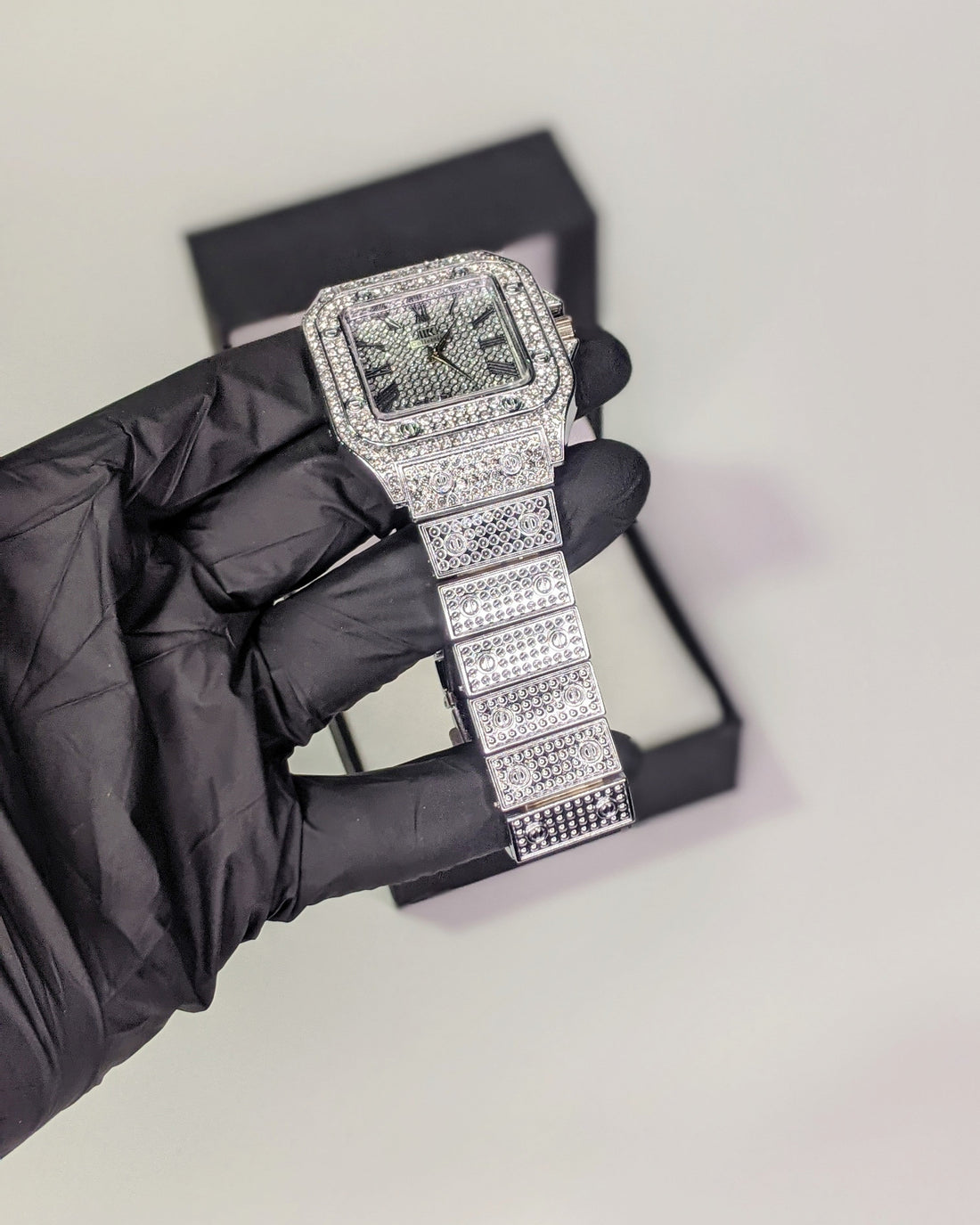 Diamond Silver Stone Watch