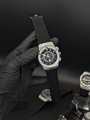 HUB Black Skeleton Dial (Mate Strap)