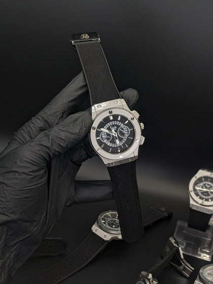HUB Black Skeleton Dial (Mate Strap)