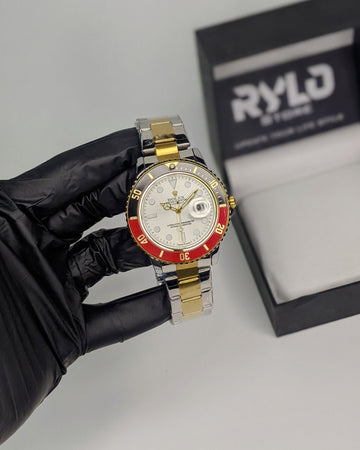 RLX Rotating Bezel Stainless Steel Watch (Silver)