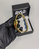 RLX Rotating Bezel Stainless Steel Watch (Golden)