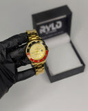 RLX Rotating Bezel Stainless Steel Watch (Golden)
