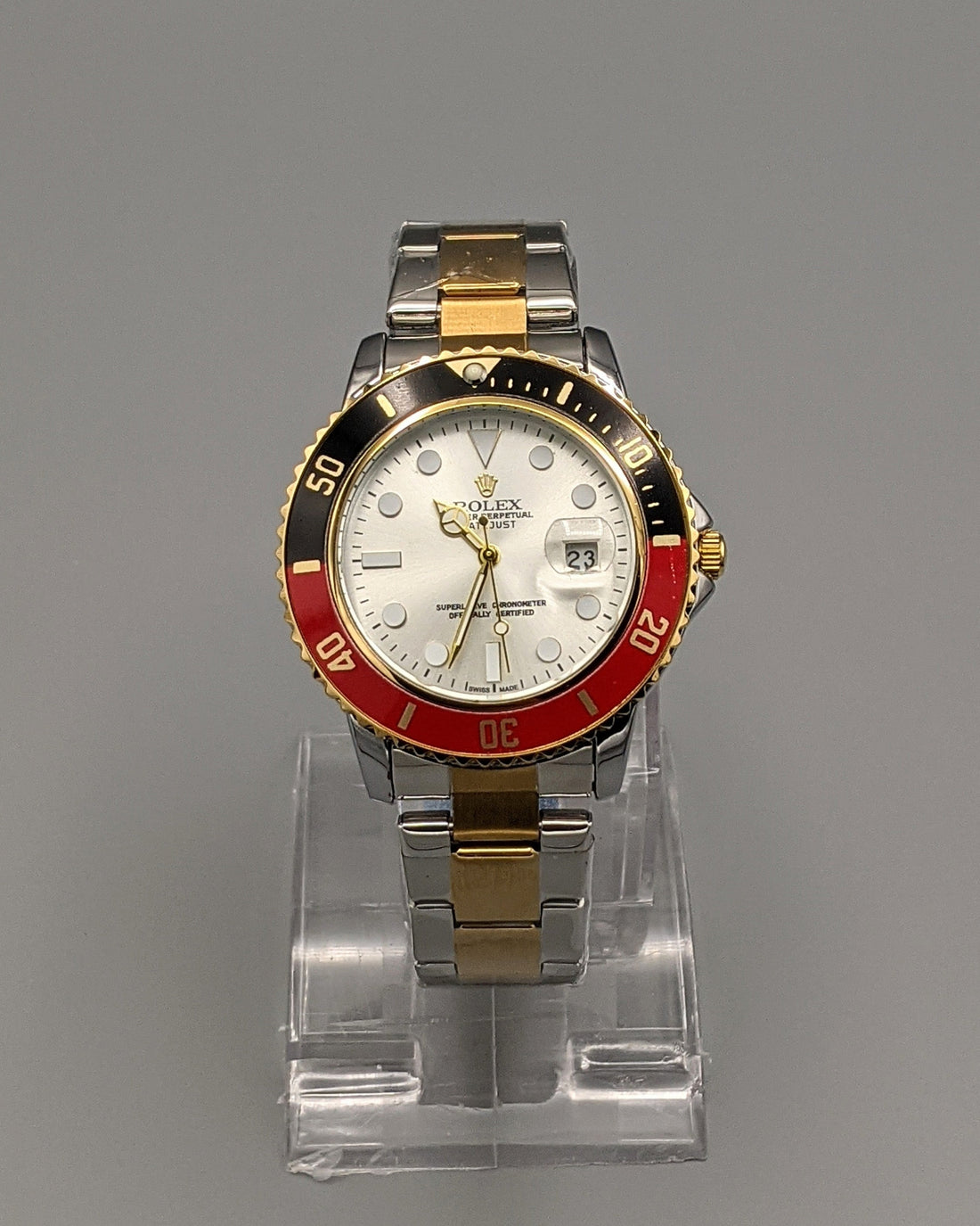 RLX Rotating Bezel Stainless Steel Watch (Silver)