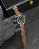 Wonder Classic Sports Dial Watch with Leather Straps