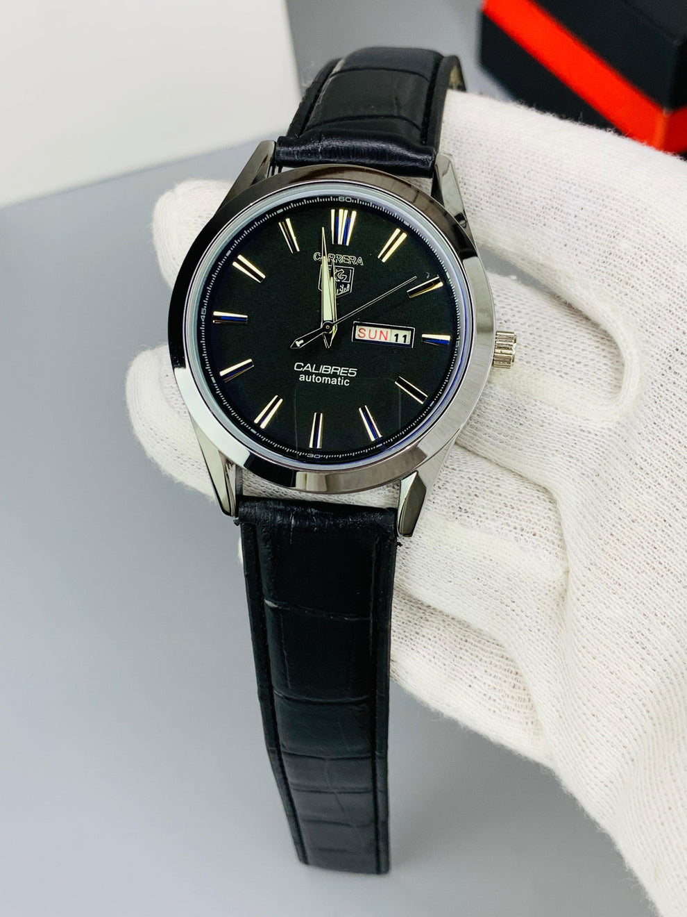 Black Tag Model With Day & Date Adjustment | Quartz